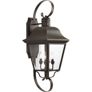 Progress Lighting Andover 4-Light Outdoor Wall Lantern, Antique Bronze, Beveled Glass Panels, Aluminum - 1 of 2