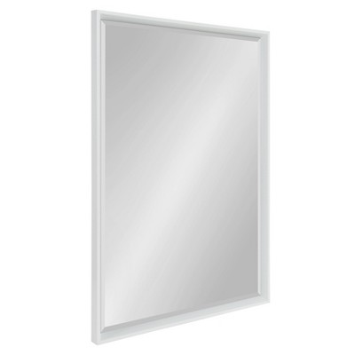 26" x 38" Calter Framed Wall Mirror White - Kate and Laurel