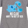 - Blue's Clues & You! - No Clue Why I'm Out Of Bed Graphic Short Sleeve Fleece Dress - 2 of 4