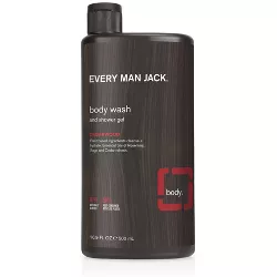 Every Man Jack Men's Hydrating Cedarwood Body Wash with Glycerin & Coconut for All Skin Types - 16.9 fl oz