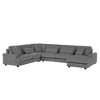 Polibi Oversized U-Shaped Sectional Sofa with Plush Corduroy Upholstery - 3 of 4
