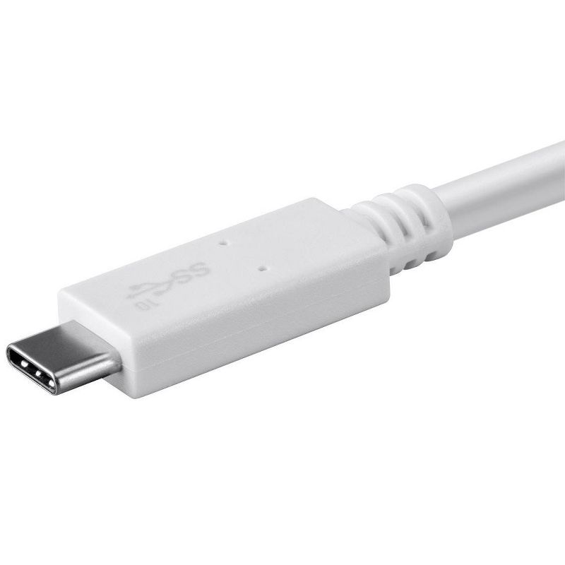 Monoprice USB C to USB C 3.1 Gen 2 Cable - 1 Meter (3.3 Feet) - White | Fast Charging, 10Gbps, 5A, 30AWG, Type C, Compatible with Xbox One / PS5/, 5 of 6
