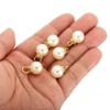 Unique Bargains Beautiful Designer DIY Jewelry Making Faux Pearl Pendants 100 Pcs - 4 of 4