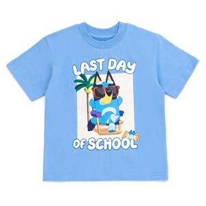 Bluey July 4th Halloween Christmas Birthday School Heart T-Shirt Toddler - 1 of 4