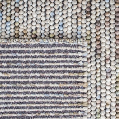 Natura NAT620 Hand Woven Indoor Accent Rug - Ivory/Multi - 3'x3' - Safavieh