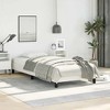 Bed Frame White Faux leather, plywood, engineered wood Twin - 3 of 4