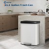 21 Gallon / 80 Liter Stainless Steel Trash Can,For Office, Bathroom, Dining Room - 2 of 4