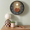 REGALWOVEN Modern Plastic Exquisite Battery Powered Silent Wall Clock 12 x 12 x 1.6 Inches - 2 of 4
