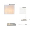 19-inch polished steel table lamp - 2 of 4