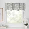 Ellis Curtain Sea Tumble 3" Rod Pocket 100% Cotton Machine Wash and Dry Scallop Valance Lined 50" x 16" Grey - 2 of 4