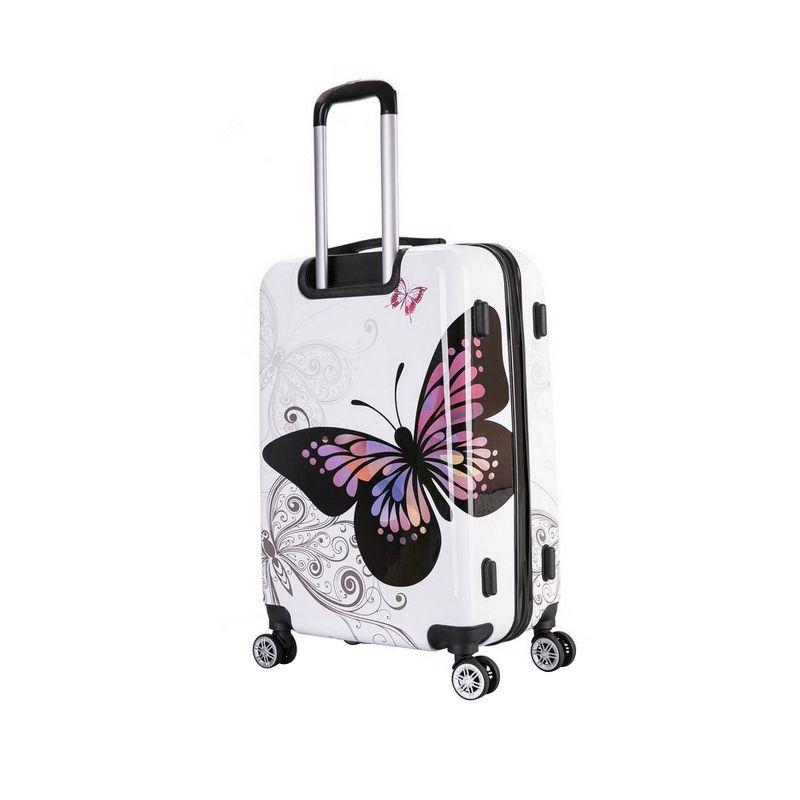 InUSA Lightweight Hardside Medium Checked Spinner Suitcase - Butterfly, 5 of 6