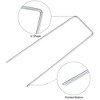 Unique Bargains Galvanized Outdoor Rustproof Garden Stakes for Ground Cover Weed Barrier Fabric 25 Pcs - 3 of 4