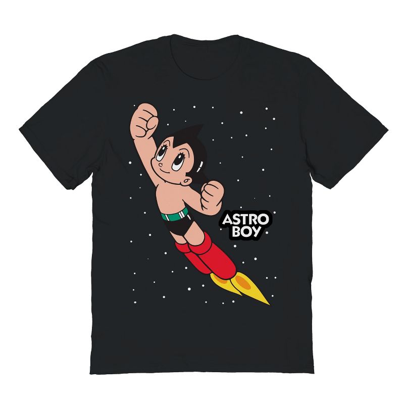 Astro Boy Men's Flying Short Sleeve Graphic Cotton T-Shirt, 1 of 2