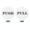 Unique Bargains Round Self-Adhesive Decor Home Business Push Pull Door Sign 8 Pcs - 3 of 4