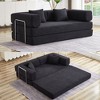 Whisen Convertible Sleeper Sofa with Corduroy Mattress and Pillow - 4 of 4
