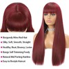 Jessie's Wig 22-24 Inch Straight Wig With Bangs 13x5 Pre Cut Lace #99J 1 Pc/Pack - 2 of 4