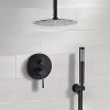 PROOX 2-Handle 2-Spray Round High Pressure Shower Faucet with 10 in. Ceiling Shower Faucet Set - 2 of 4