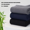 GENTLEAGU Viscose Bamboo Men’s Thin Crew Socks - Bulk Wholesale Solid Color Comfort 48 Pairs - 4 of 4