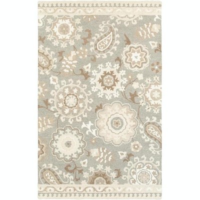 Oriental Weavers Craft 93003 Grey/ Sand Indoor Area Rug - 3'6" x 5'6"
