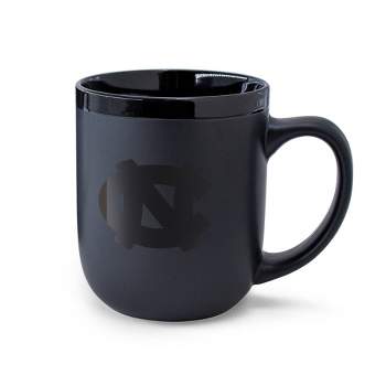 NCAA North Carolina Tar Heels 12oz Ceramic Coffee Mug - Black