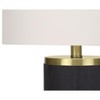 Monarch Specialties Lighting 24inchH Table Lamp Black Concrete Ivory / Cream Shade Modern - 4 of 4