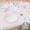 Big Dot of Happiness Pink Rose Gold Birthday - Happy Birthday Party Paper Charger and Table Decorations - Chargerific Kit - Place Setting for 8 - 2 of 4