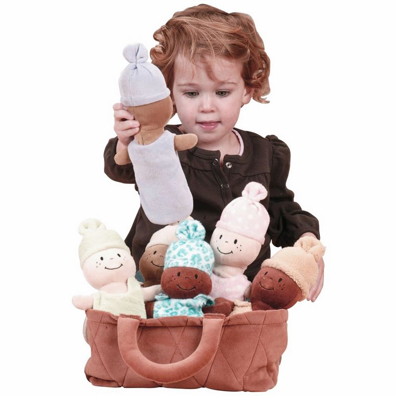 Creative Minds Basket of Soft Babies with Removable Sack Dresses - Set of 6, 4 of 5
