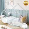 Karl Home Twin Size Montessori Floor Bed Metal House Bed Frame For Kids - 2 of 4