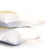 Deny Designs Standard April Lane Art Block Yellow Monogram P Microfiber Printed Pillow Sham - 3 of 3
