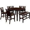 Burton Leatherette Padded Counter Dining Bench Espresso - miBasics - 3 of 4