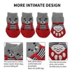 Unique Bargains  Dogs Cats Socks Non-Slip Indoor Paw Protection 4 Pcs - 2 of 4