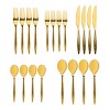 Godinger Silver 20pc Avelino Mirrored Stainless Steel Flatware Set Gold: Service for 4, Dishwasher-Safe, Includes 4 Teaspoons - 3 of 4