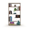 TOAOTBNBO 6 Tier Large Standing Bookcase, Wood Wide Bookshelf with Storage Cabinet Display Modern Book Shelf for Study Room - 3 of 4