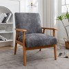 NicBex Accent Chair 25.38'' Wide Classic Wood Frame Arm Chair Lounge Chair Modern Reading Chair Comfy Chair for Living Room - 4 of 4