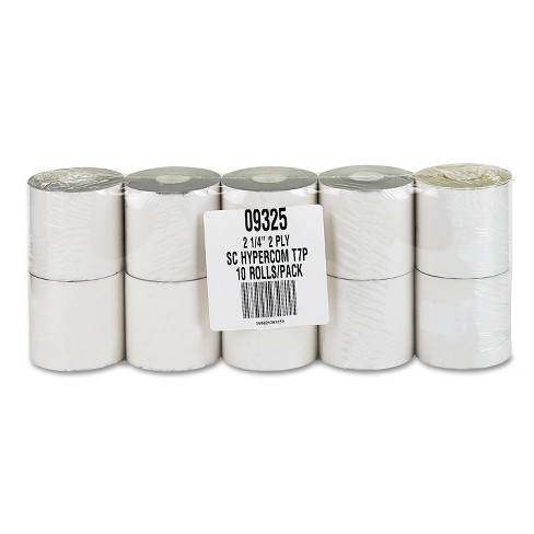 PM Company Paper Rolls Credit Verification 2 1/4" x 70 ft White/Canary 10/Pack 09325 - image 1 of 2