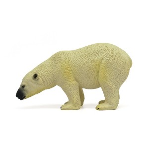 Polar Bear, White bear, Nauq, Nanook, Museum Quality, Hand Painted, Plastic Animal, Educational, Realistic, , Model, Toy, 5 Inches.   CWG187 BB43 - 1 of 4