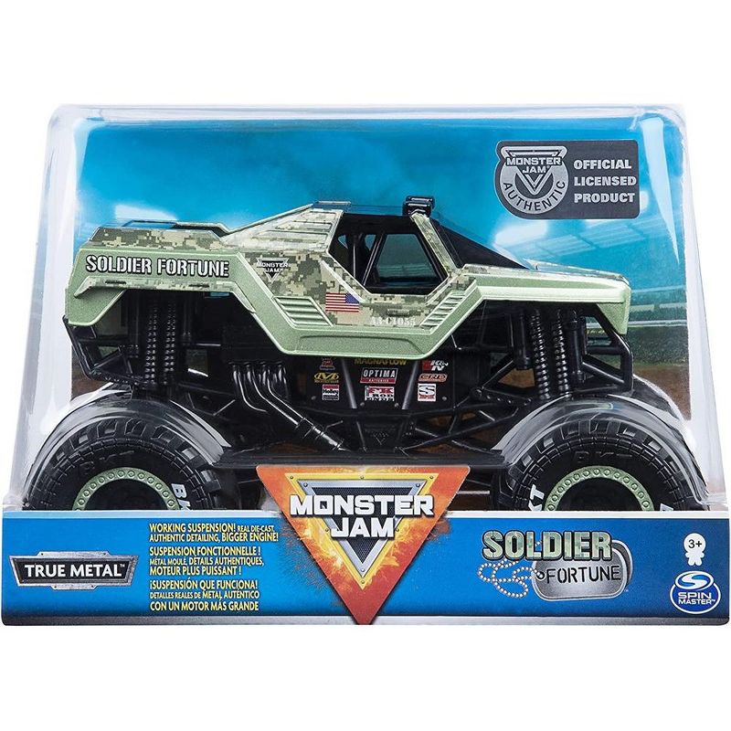Monster Jam, Official Soldier Fortune Monster Truck, Die-Cast Vehicle, 1 of 4