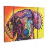 Trademark Fine Art -Dean Russo 'Tilt Dachshund Love' Canvas Art - 2 of 3