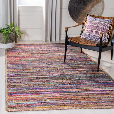 Coastal Charm Montauk 3' x 5' Hand-Woven Multicolor Cotton Rug