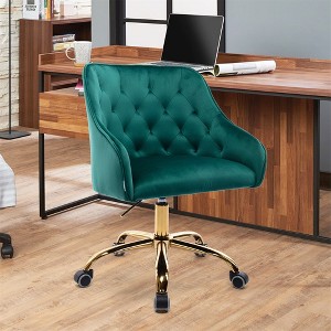 Swivel Shell Chair for Living Room/Bed Room, Modern Leisure office Chair - 1 of 4