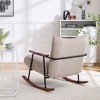 Vynxaria Modern Accent Chair Arm Chair Living Room Rocking Chair Metal Frame - 3 of 4
