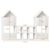 Ruvalino Decorative Storage Cabinets Kids Bookshelf with House Shaped Design for Playroom, White, 67.72"*11.81"*42.13" - 3 of 4