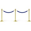 Unique Bargains Hotel Adjustable Velvet Crowd Control Stanchion Rope with Snap Hooks 2 Pcs - 3 of 4