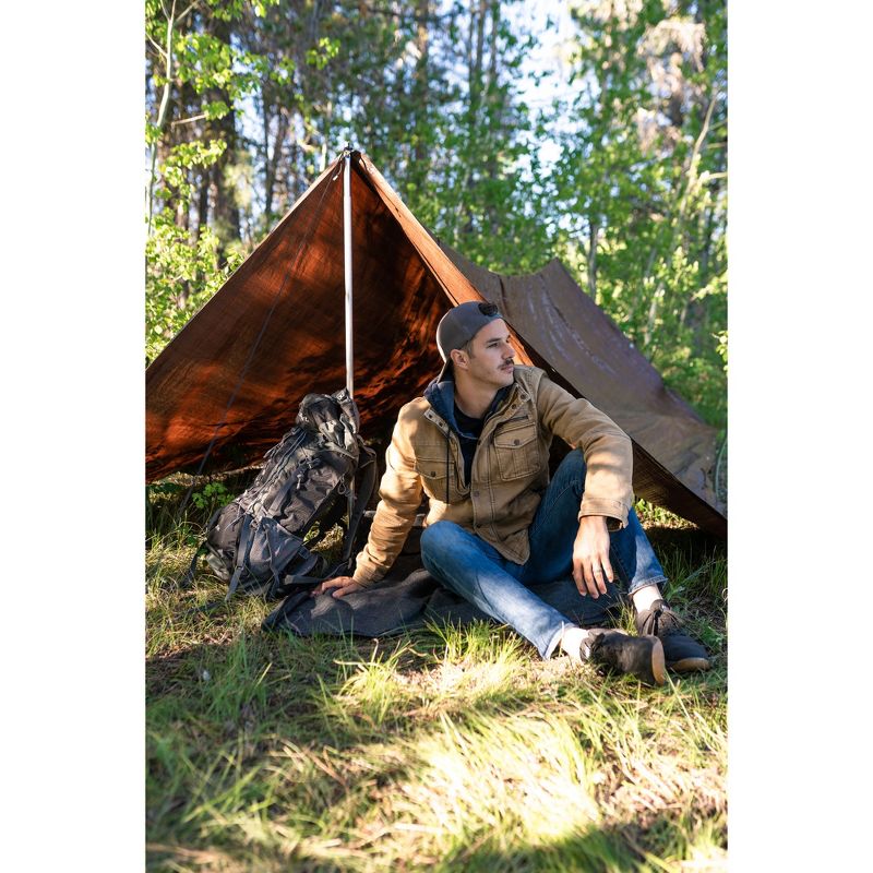 Stansport Light-Duty Rip-Stop Tarp 12' x 16' - Brown - 2 Pack, 4 of 11