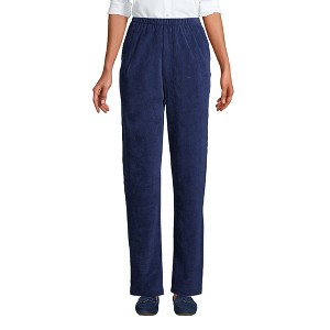 Lands' End Women's Sport Knit High Rise Corduroy Pants - 1 of 4