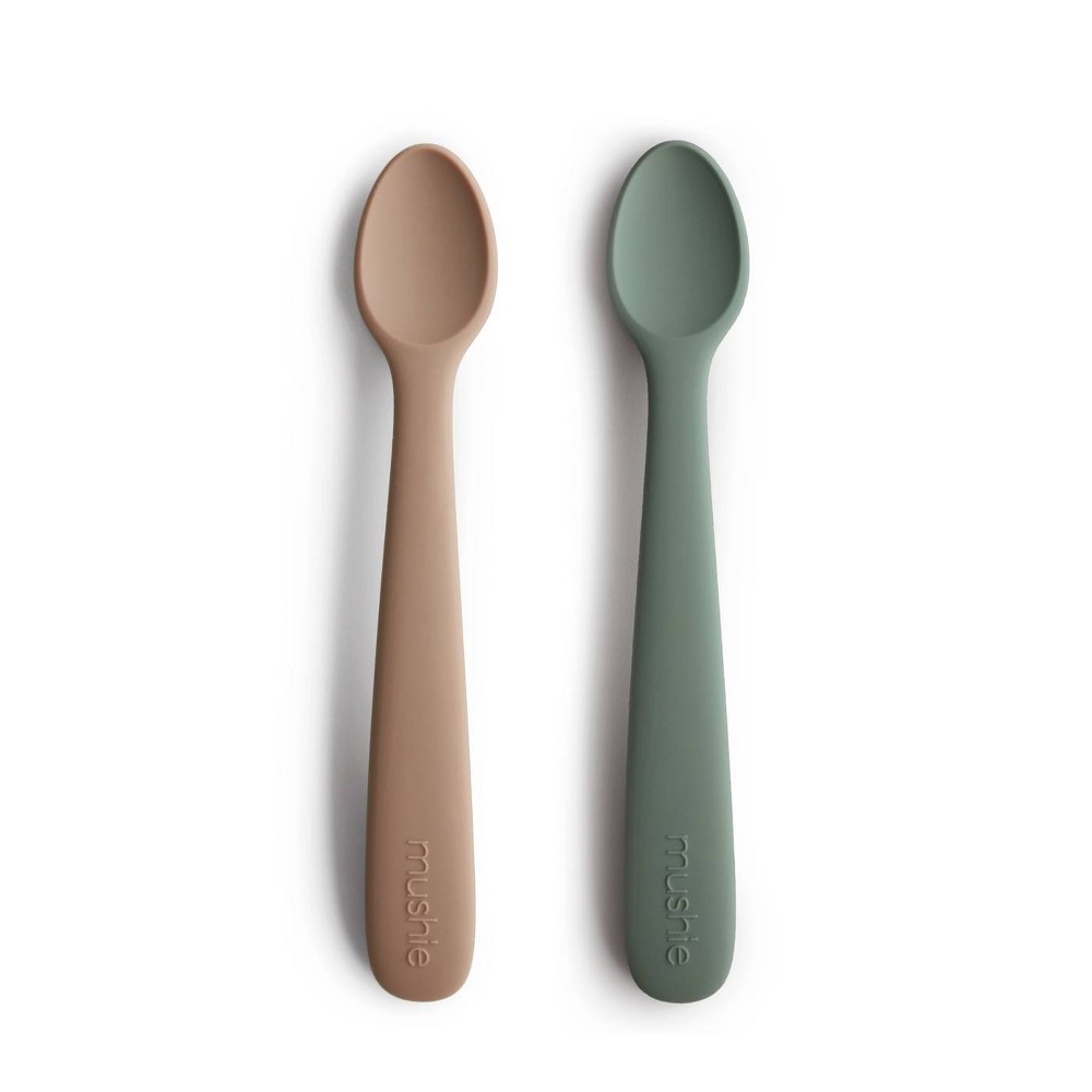 Photos - Other Appliances Mushie 2pk Silicone Spoons - Natural/Dried Thyme