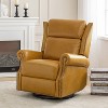 Lauren Genuine Leather Manual Swivel Glider Recliner|HULALA HOME - 2 of 4