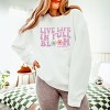 Simply Sage Market S.W.Smiley Live Life in Full Bloom Smiley Lightweight Garment Dyed Sweatshirt - 3 of 4