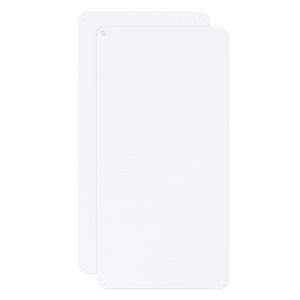 Unique Bargains Aluminum Reflective UV Protected Waterproof White Blank Metal Signs 2 Pcs - 1 of 4