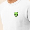 Dalix Alien Embroidered Fleece Crewneck Long Sleeve Sweatshirt Mens - 4 of 4
